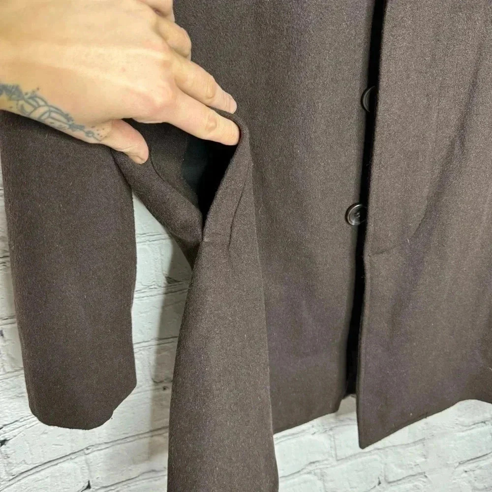 Bachrach Women’s Brown Wool Coat size Large - Picture 10 of 14